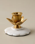 Marble and Brass Tulip Candleholder