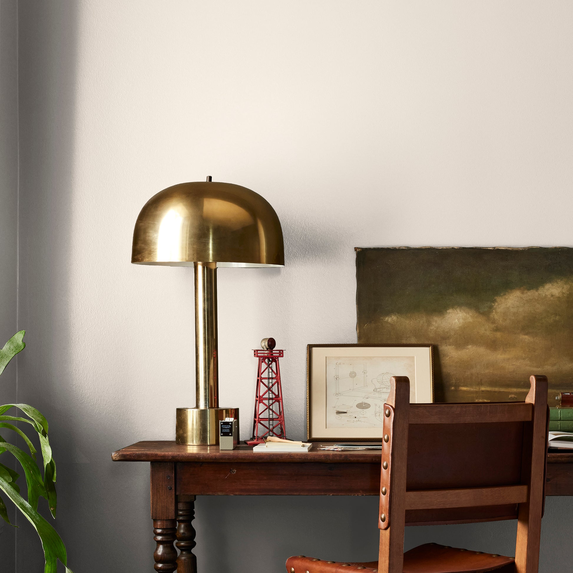 ivory with pink undertones interior paint named antique rose shown painted on bedroom wall