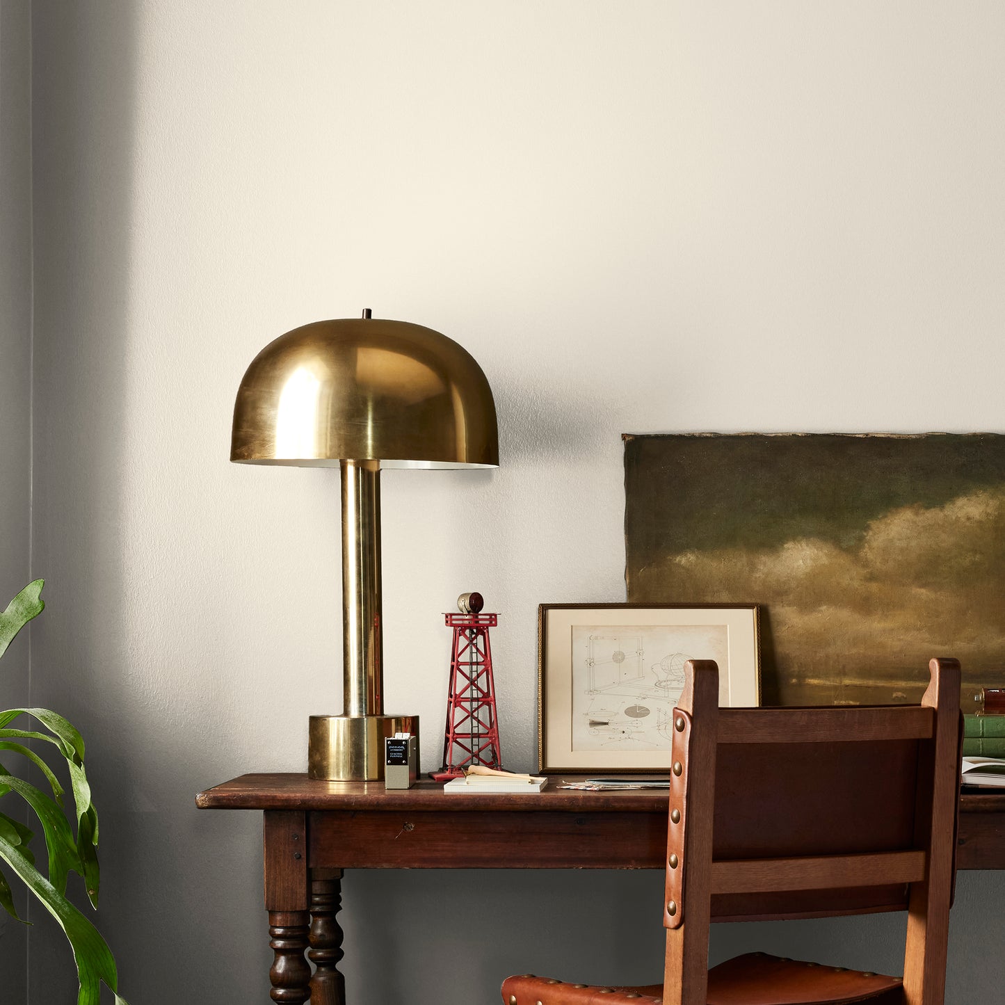 warm honey yellow interior paint named carter creme shown painted on bedroom wall