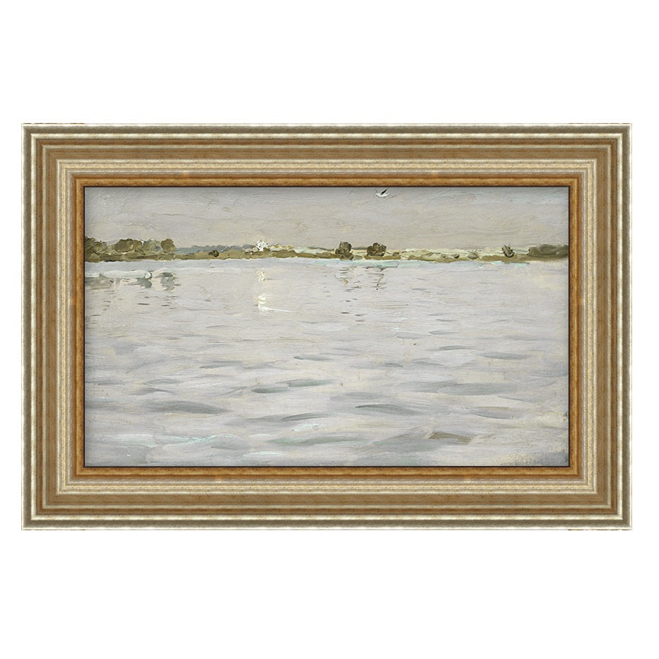 framed wall art called Lakeside at Dusk