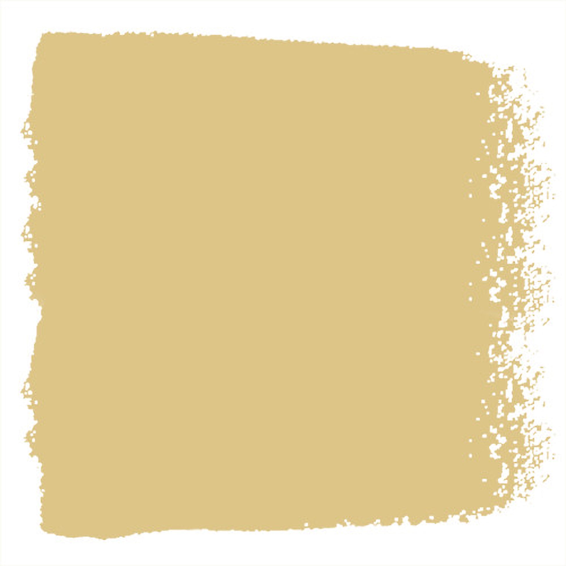 Earthy yellow with slight green undertone paint named heirloom yellow