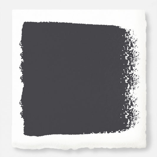 Almost black with blue undertones paint named fine black