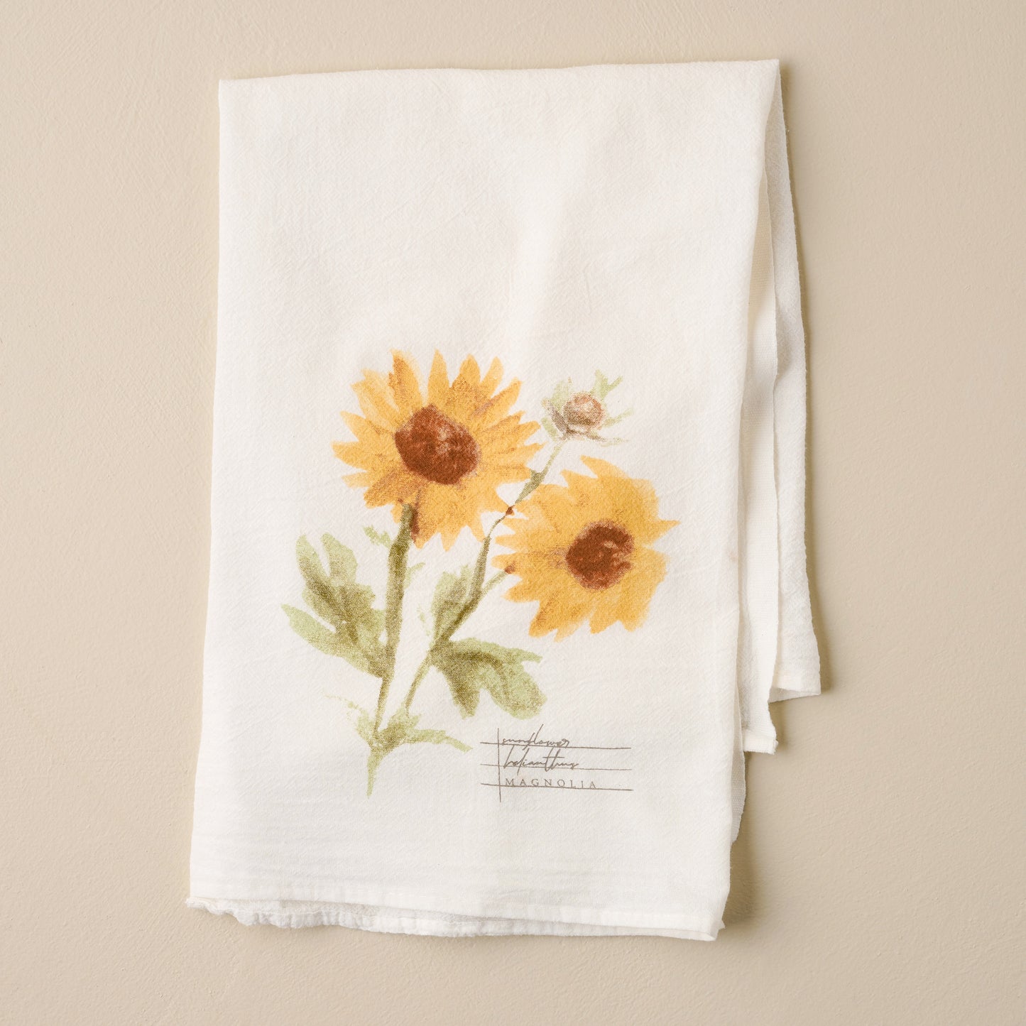 Magnolia Sunflower Tea Towel
