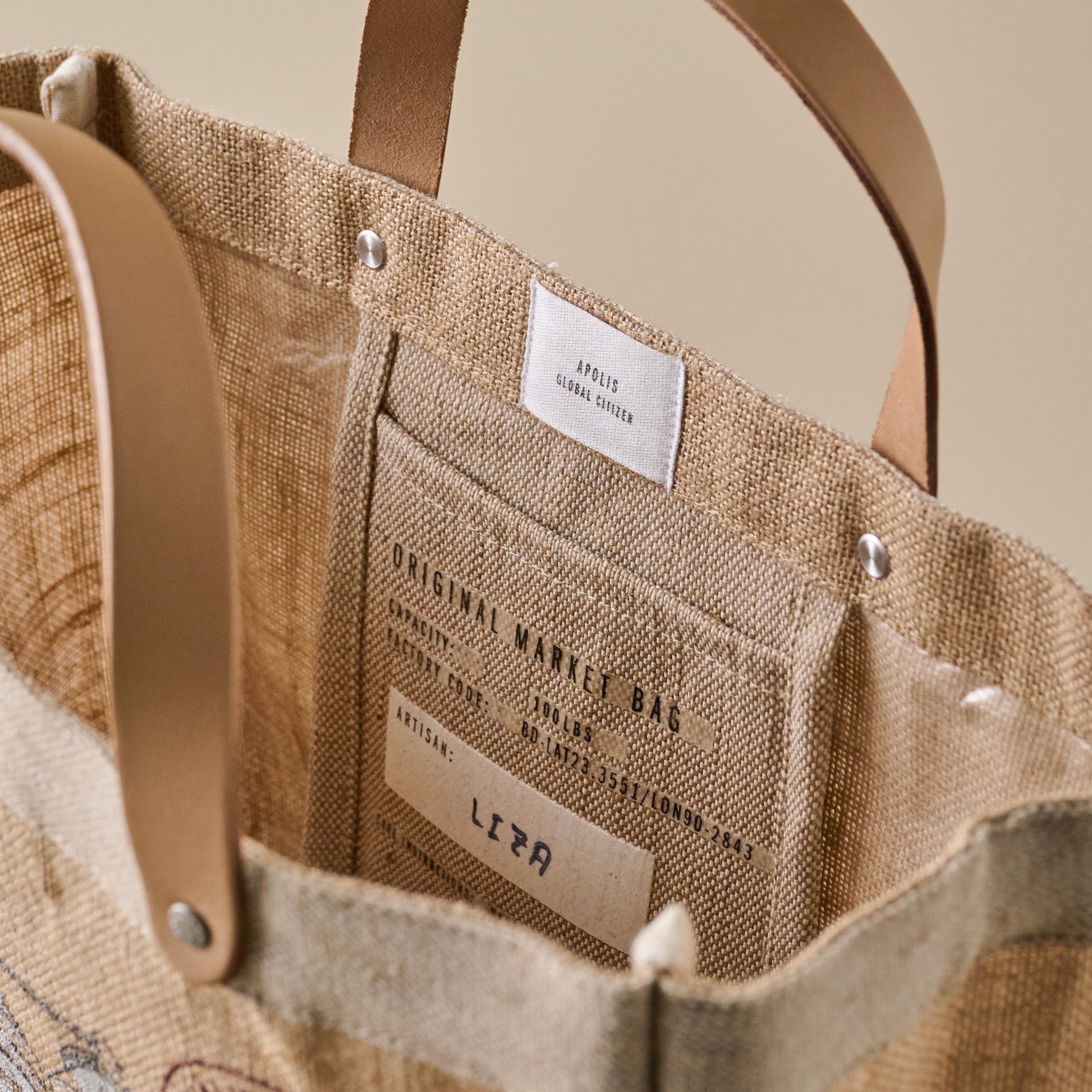 Magnolia Silos Petite Market Tote inside