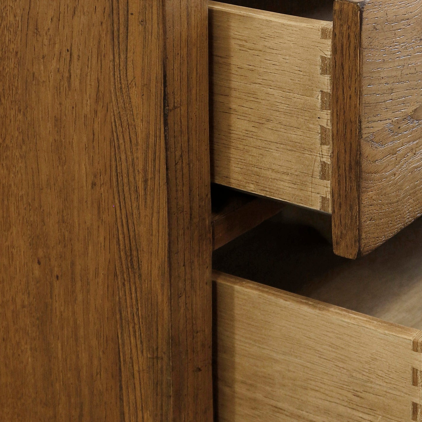 Hancock Cardlog Cabinet close up of open drawers