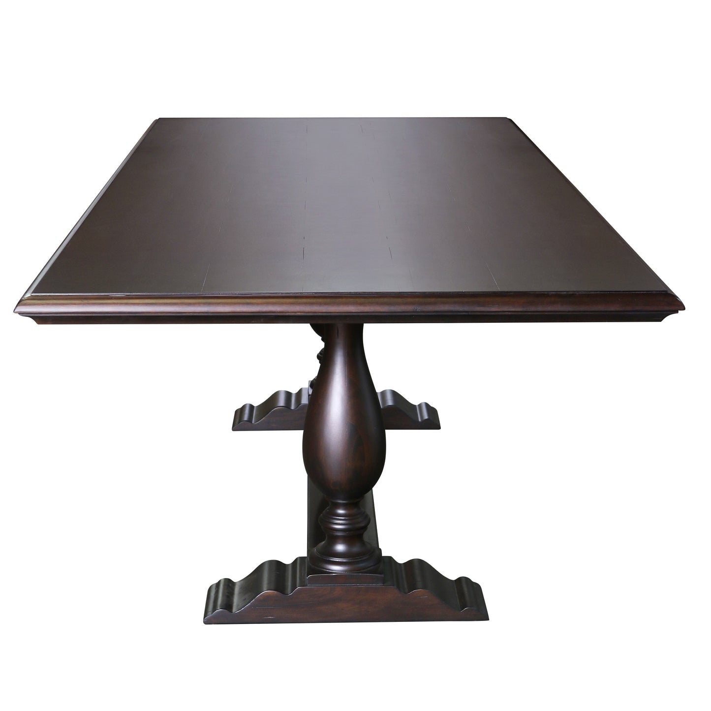 Georgia Dining Table in Espresso end view