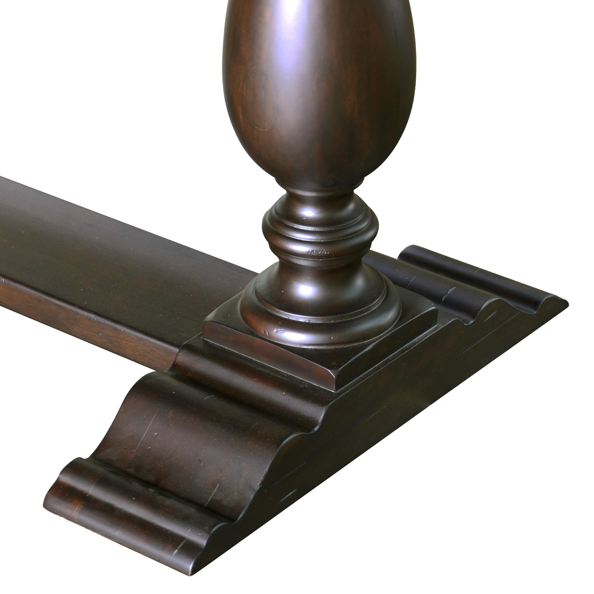 Georgia Dining Table in Espresso base up close