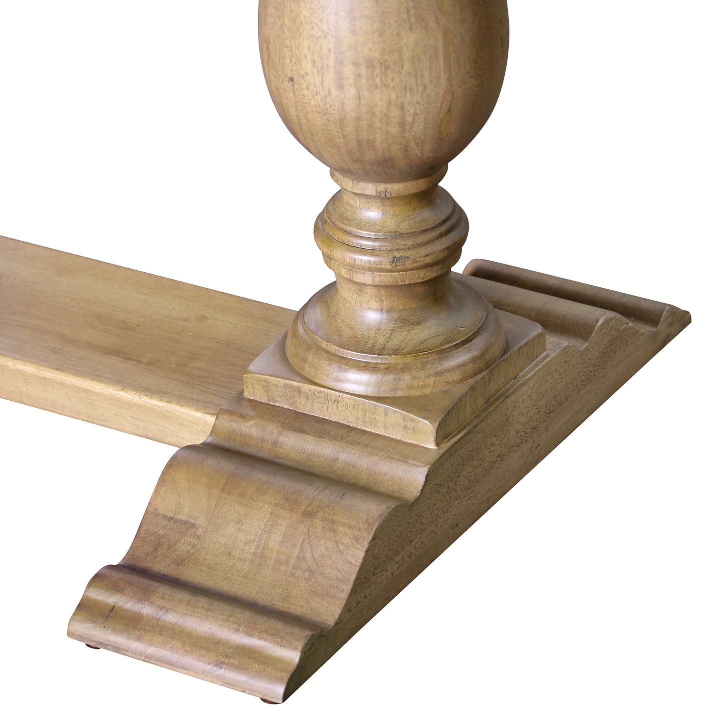 Georgia Dining Table in Natural base up close
