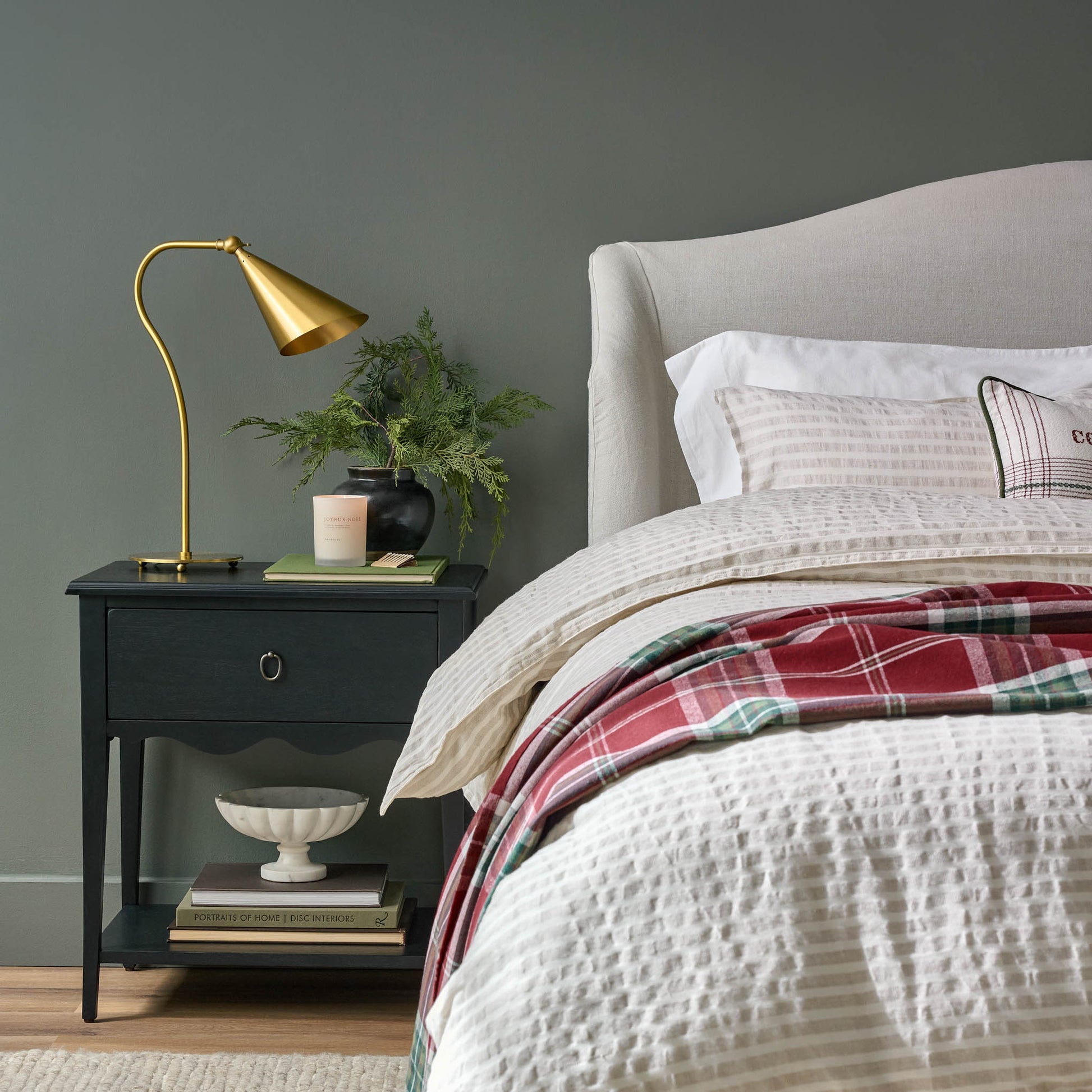 Black Laurel Nightstand in a room