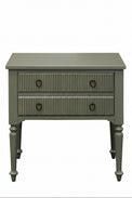Corinne Reeded Nightstand front view