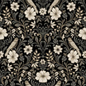 Colette Wallpaper in Black