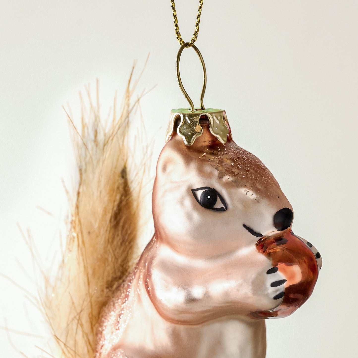 Splendid Squirrel Ornament up close