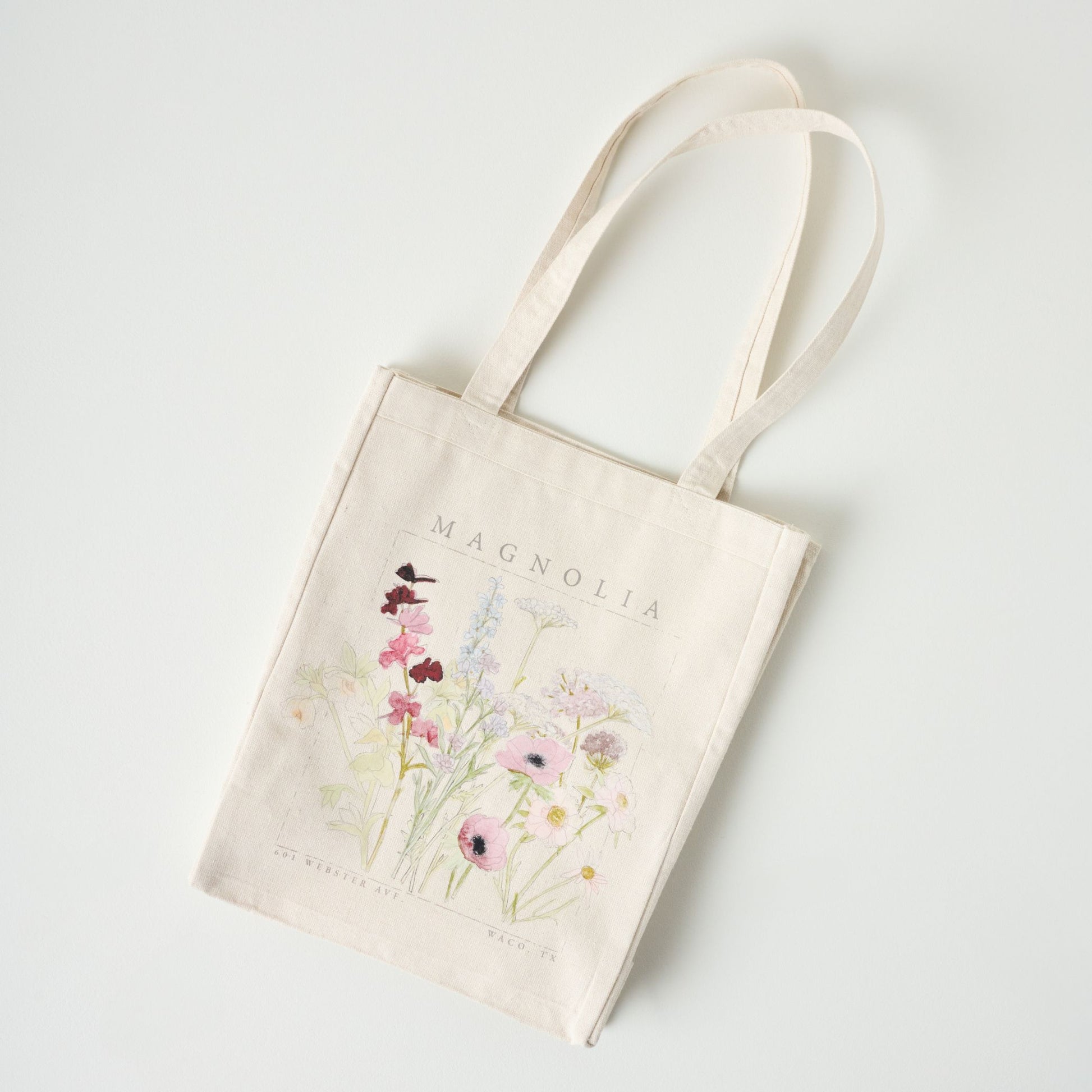 Magnolia Garden Canvas Tote