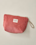 Zip Top Coral Toiletry Pouch