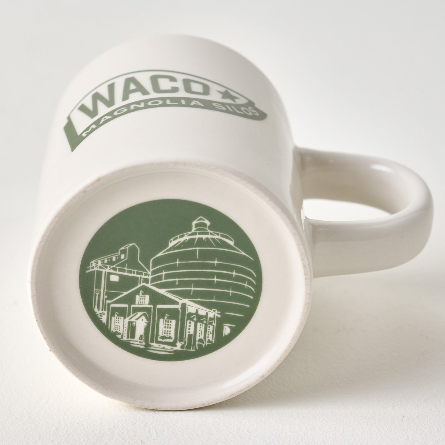 Waco Flag Stoneware Mug bottom of mug