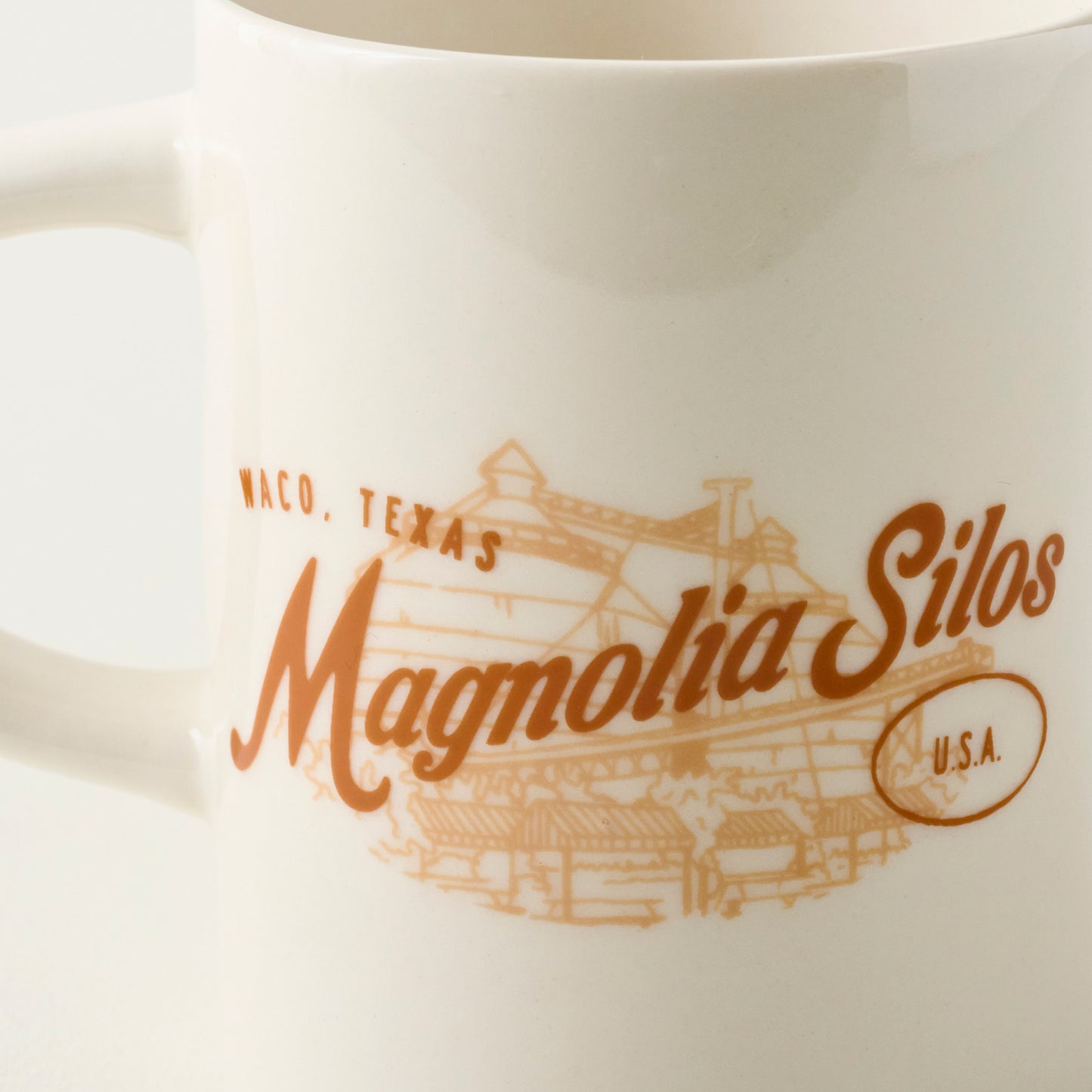 Magnolia Silos Stoneware Mug up close