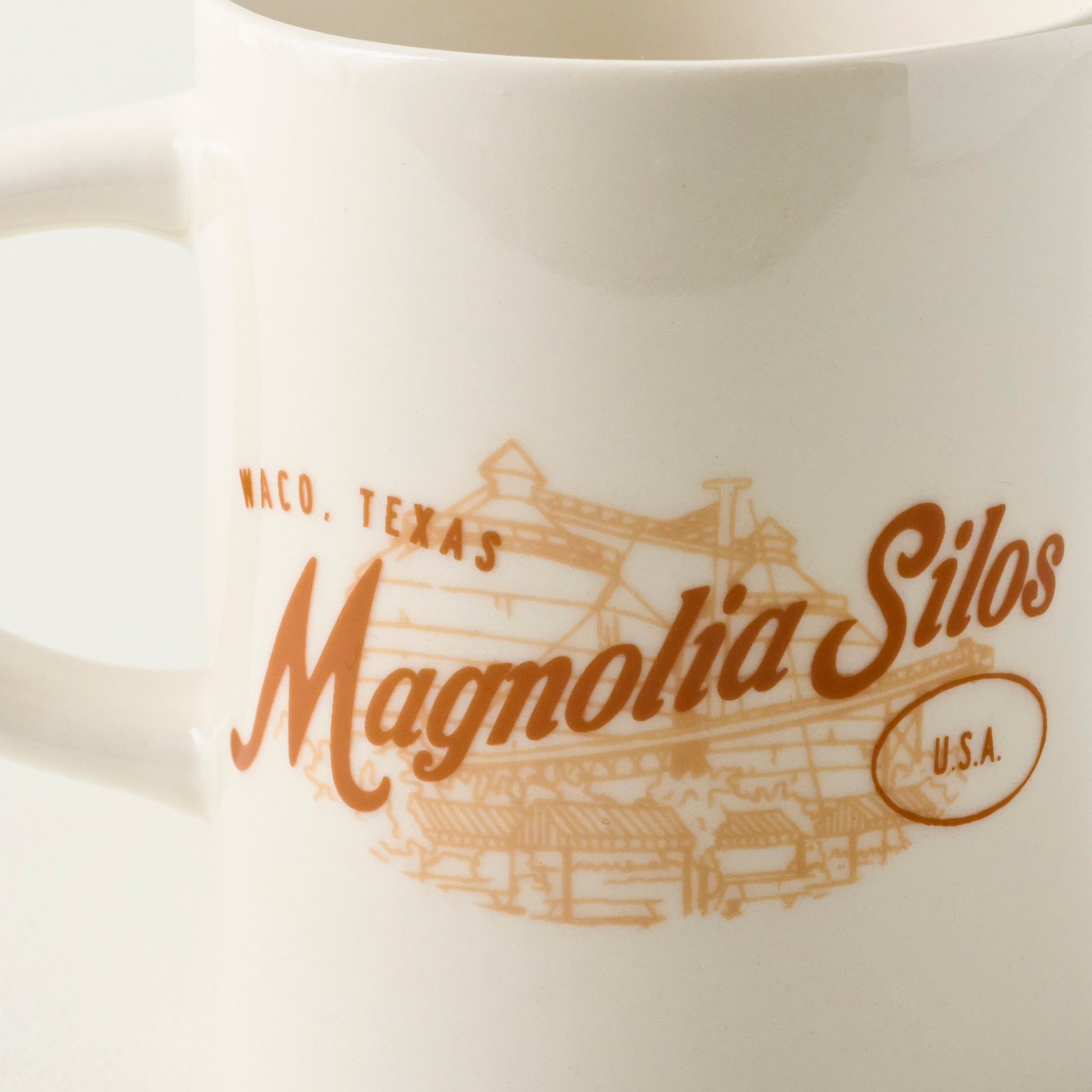 Magnolia Silos Stoneware Mug up close