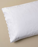 Pillow sham from Optic White Scalloped Edge Sheet Set