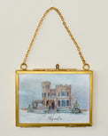 Magnolia Castle Mini Framed Ornament by Tabitha Paige