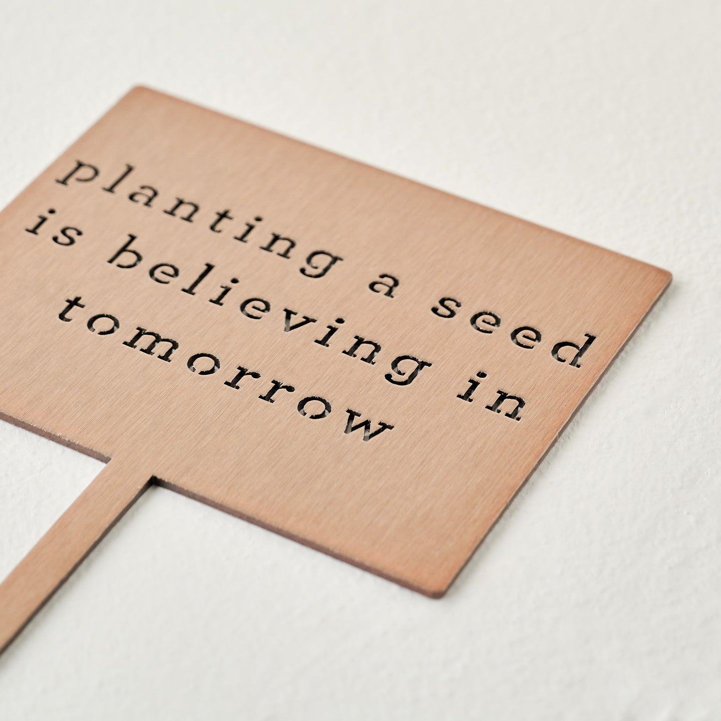 Planting A Seed Mini Garden Stake shown laying down