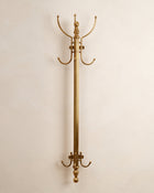 Antique Inspired Brass Coat Rack