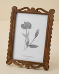 Holloman Carved Wood Photo Frame