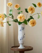 Heirloom Garden Navy Floral Footed Vase