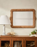 Robin Woven Rattan Mirror