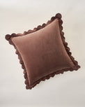 Velvet Scallop Edge Pillow