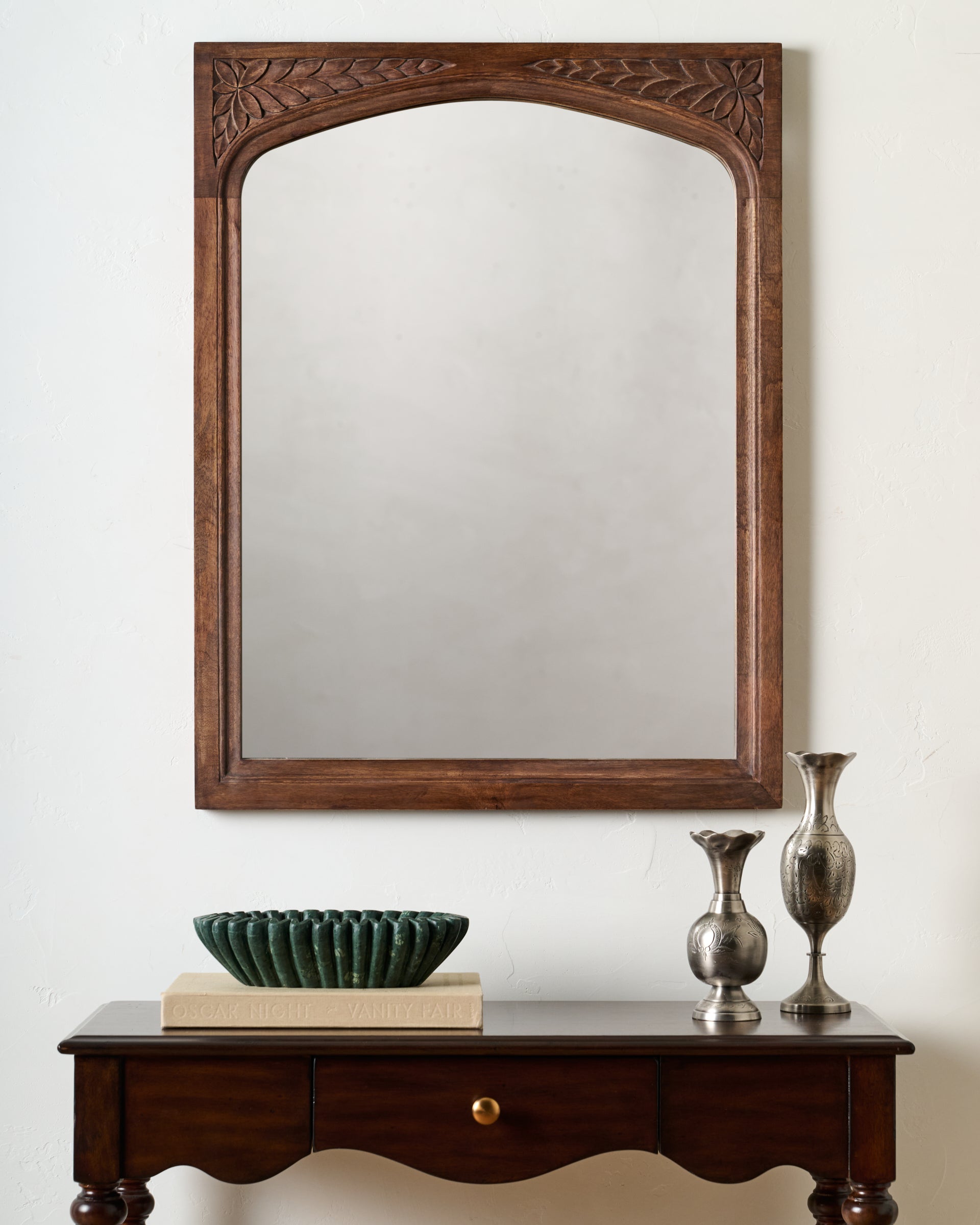 Foster Carved Wood Mirror – Magnolia