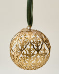 Antique Brass Floral Lattice Ornament