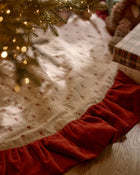 Classic Christmas Reversible Ruffle Tree Skirt