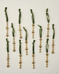 Solid Brass Tulip Icicle Ornament, Set of 12