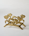 Antique Brass Tulip Card Holder
