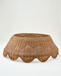 Solene Scalloped Rattan Tree Collar