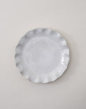 Cream Organic Ruffle Edge Plate