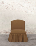 Poppy Ruffle Armless Accent Chair