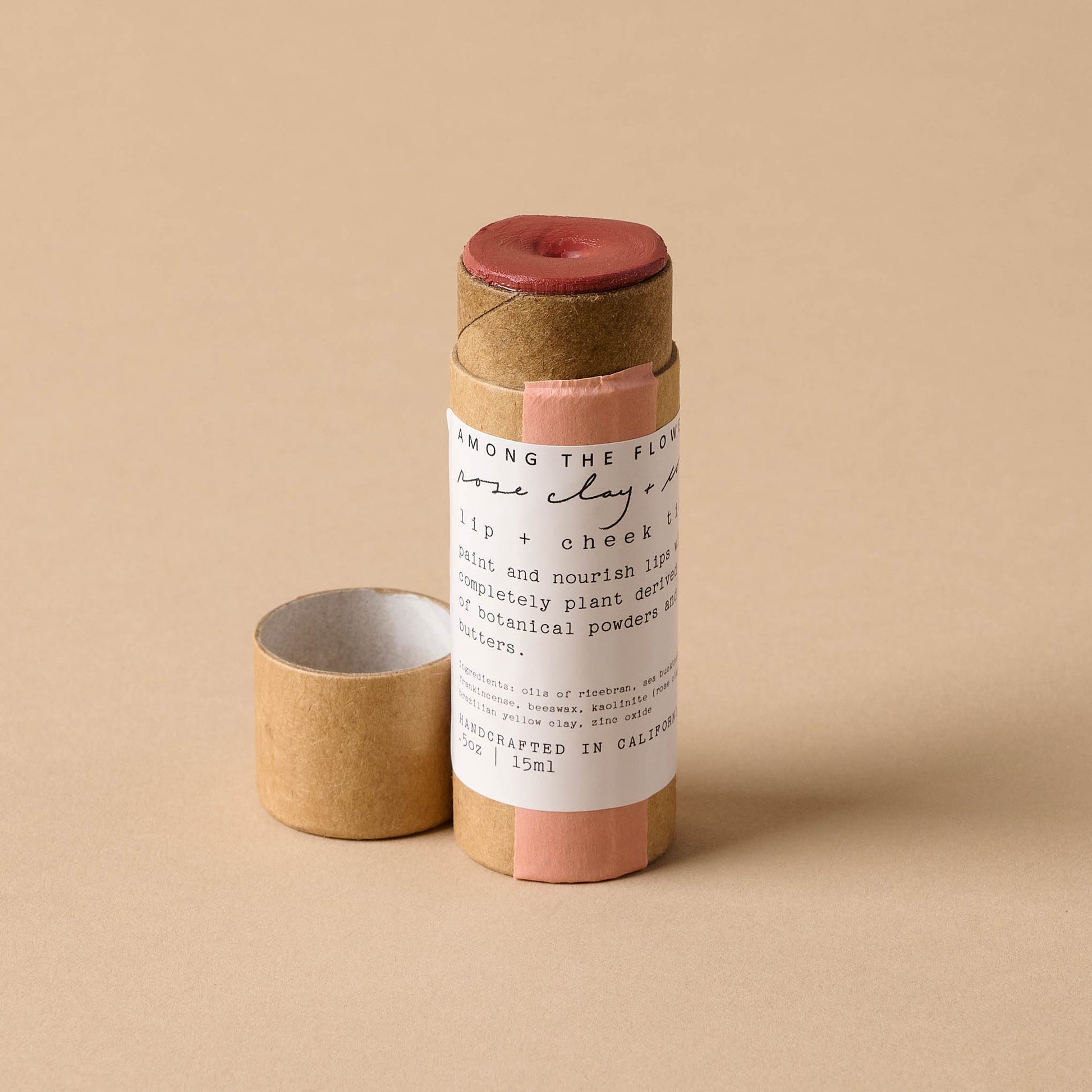 ATF Lip & Cheek - Rose Clay with lid off