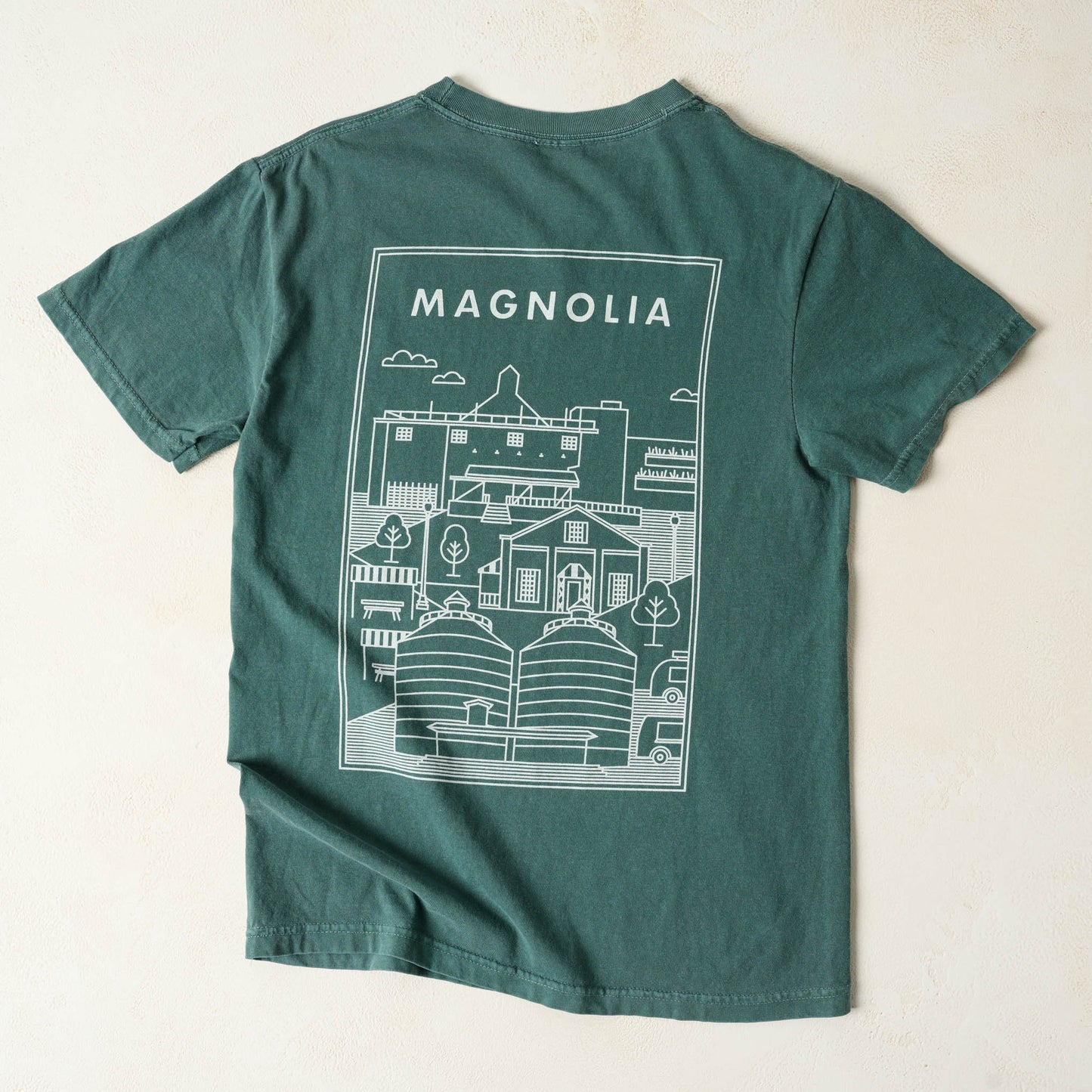 Magnolia Silos Icons Blue Spruce Shirt back view
