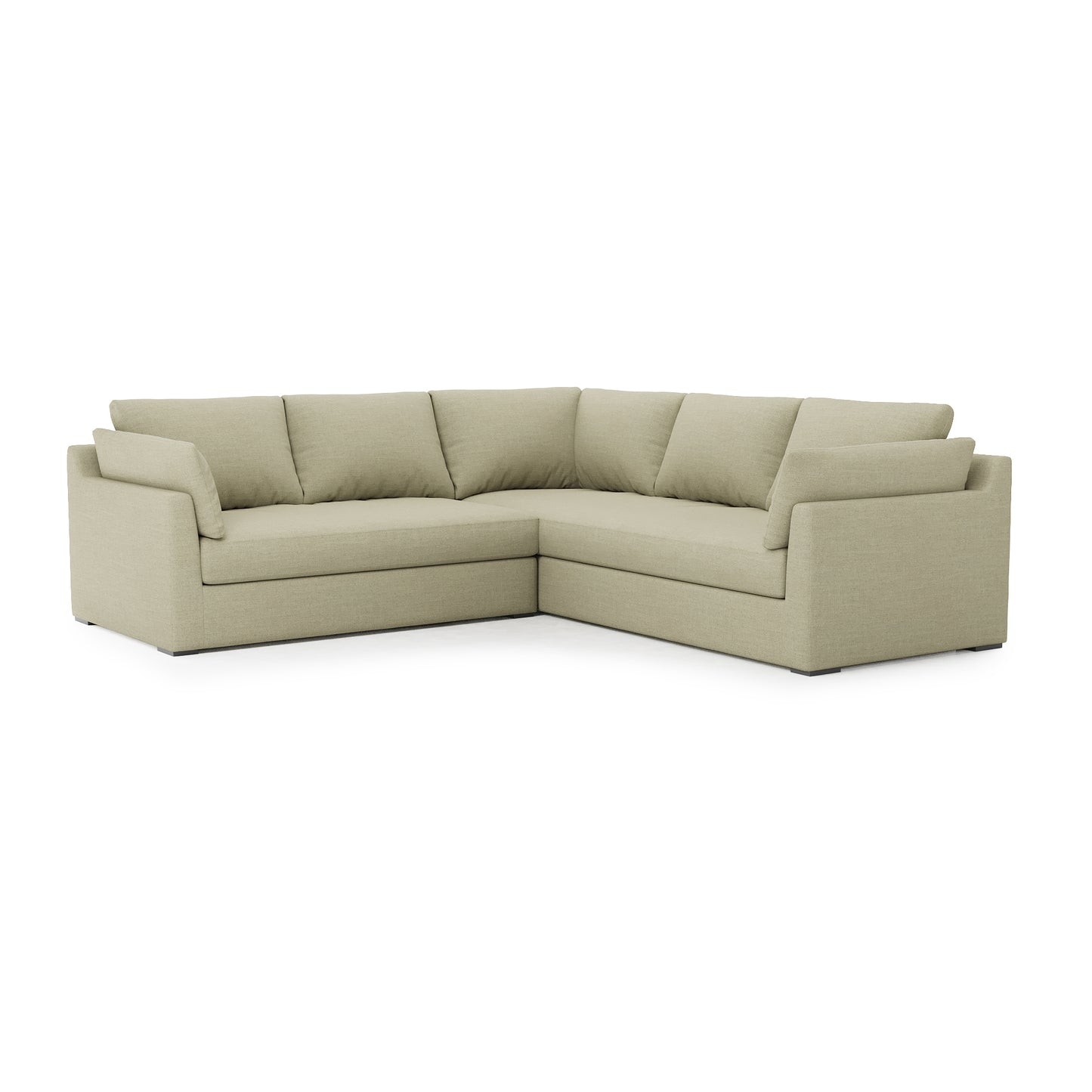 Serene Sectional khaki linen