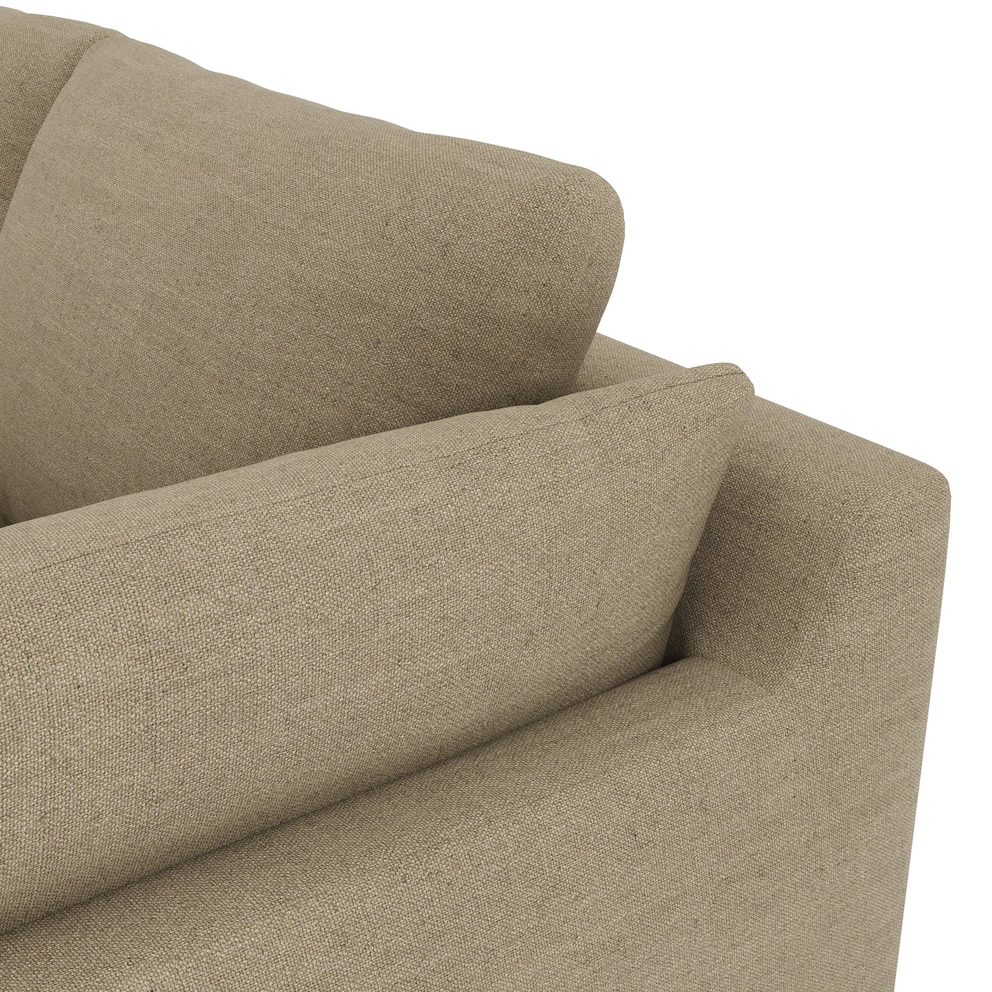 Serene Sofa mocha linen close up