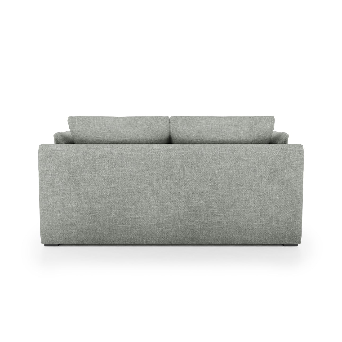 Serene Sofa dove grey linen back view
