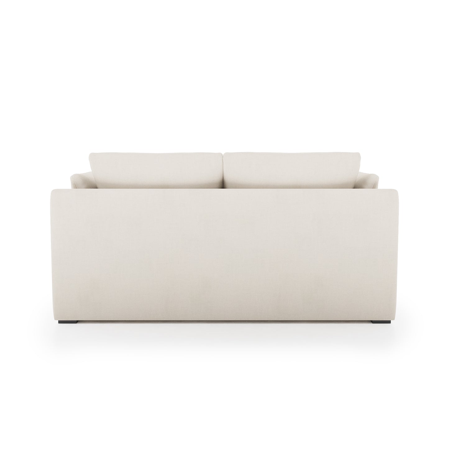 Serene Sofa ivory linen back view