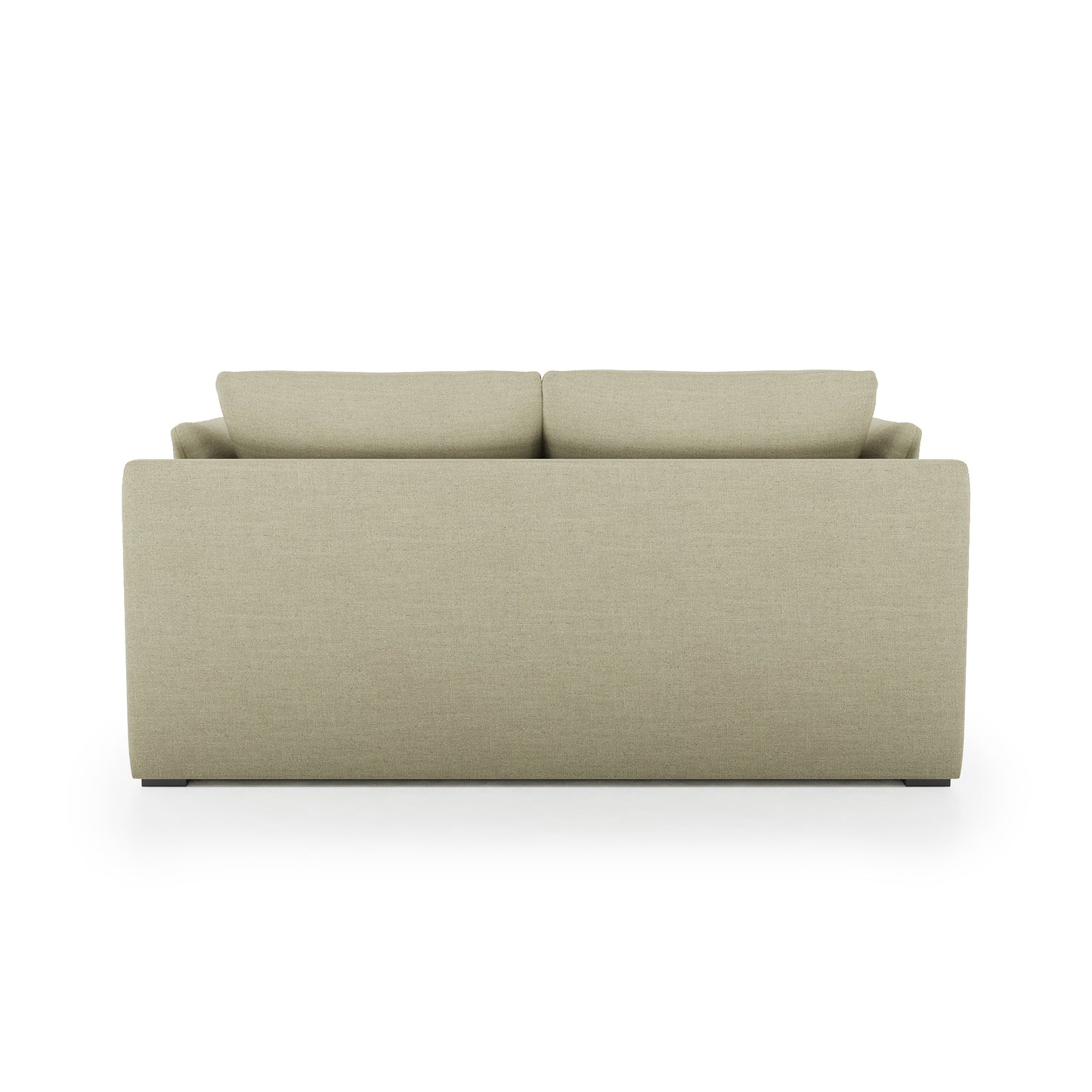 Serene Sofa khaki linen back view