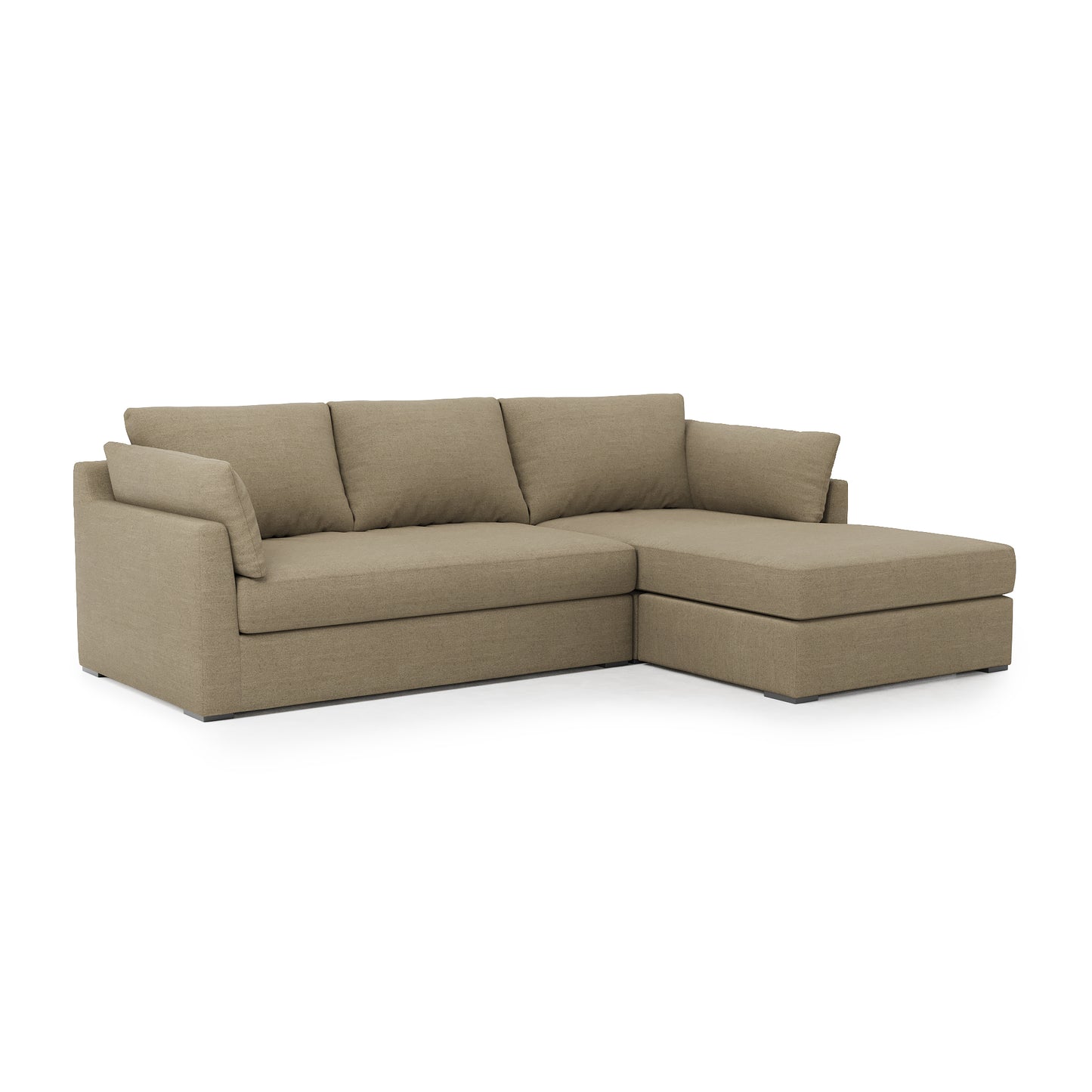 Serene 2 Piece Sectional - mocha linen