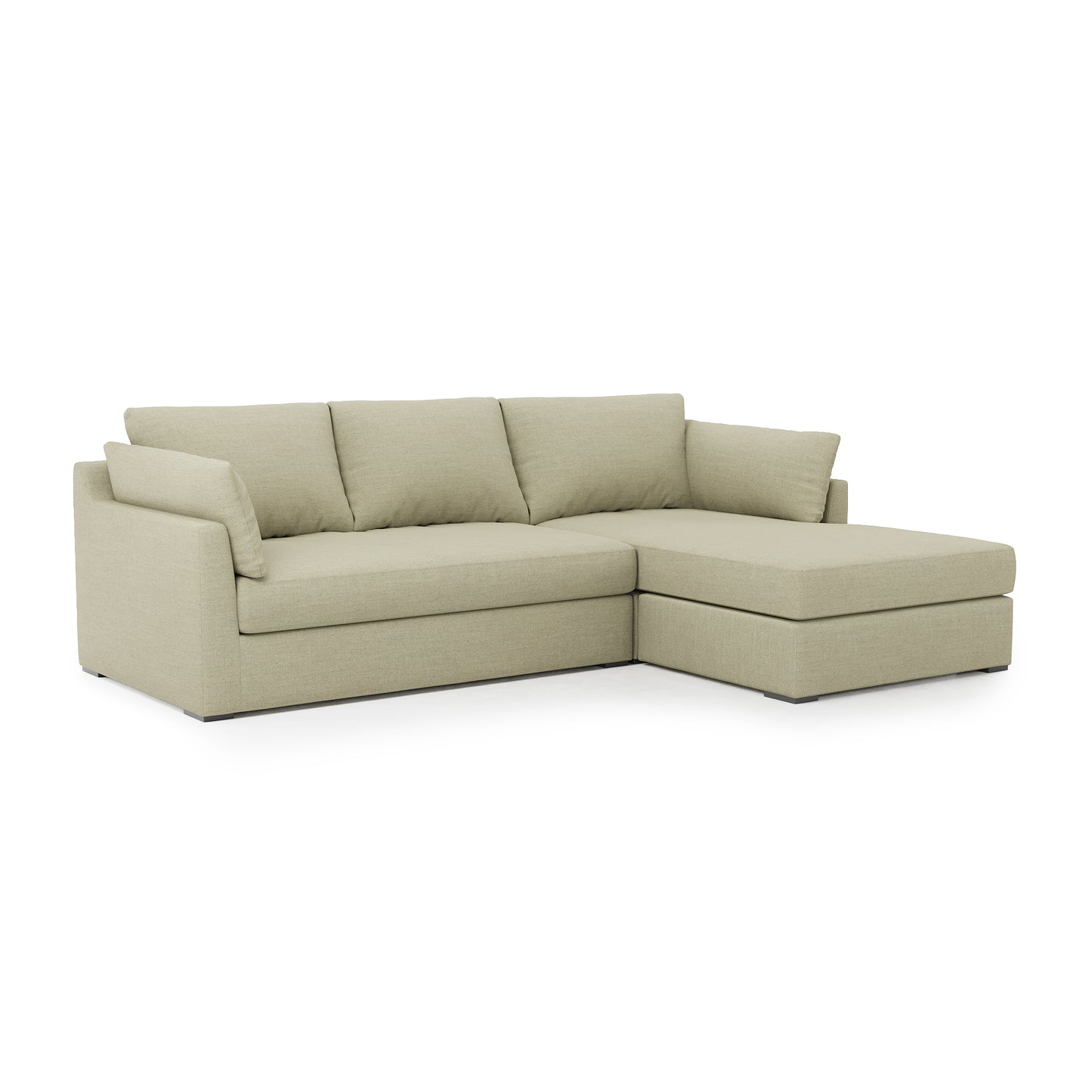 Serene 2 Piece Sectional - khaki linen