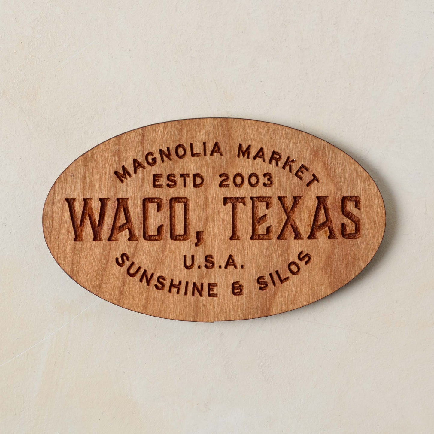 Sunshine and Silos Wooden Magnet