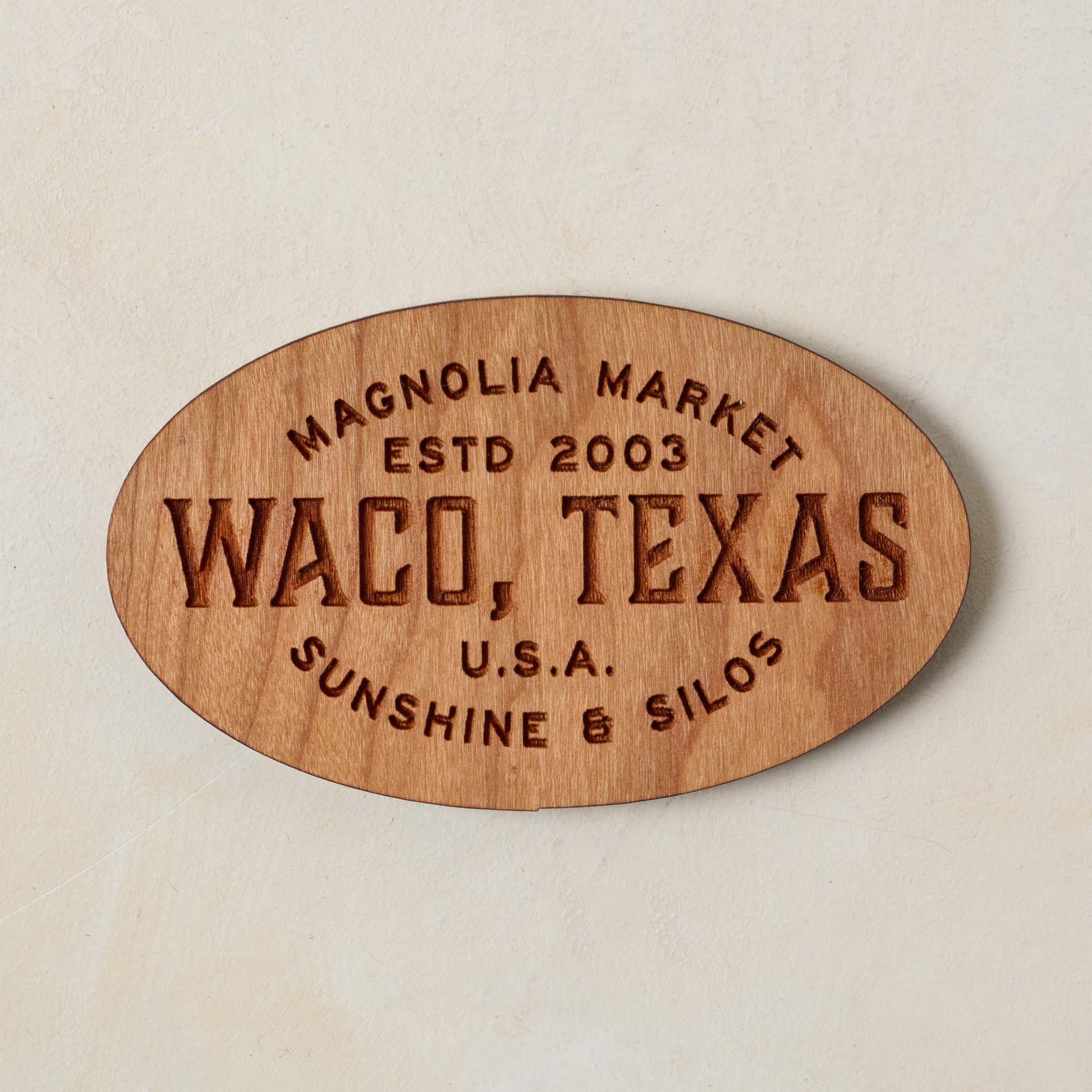 Sunshine and Silos Wooden Magnet