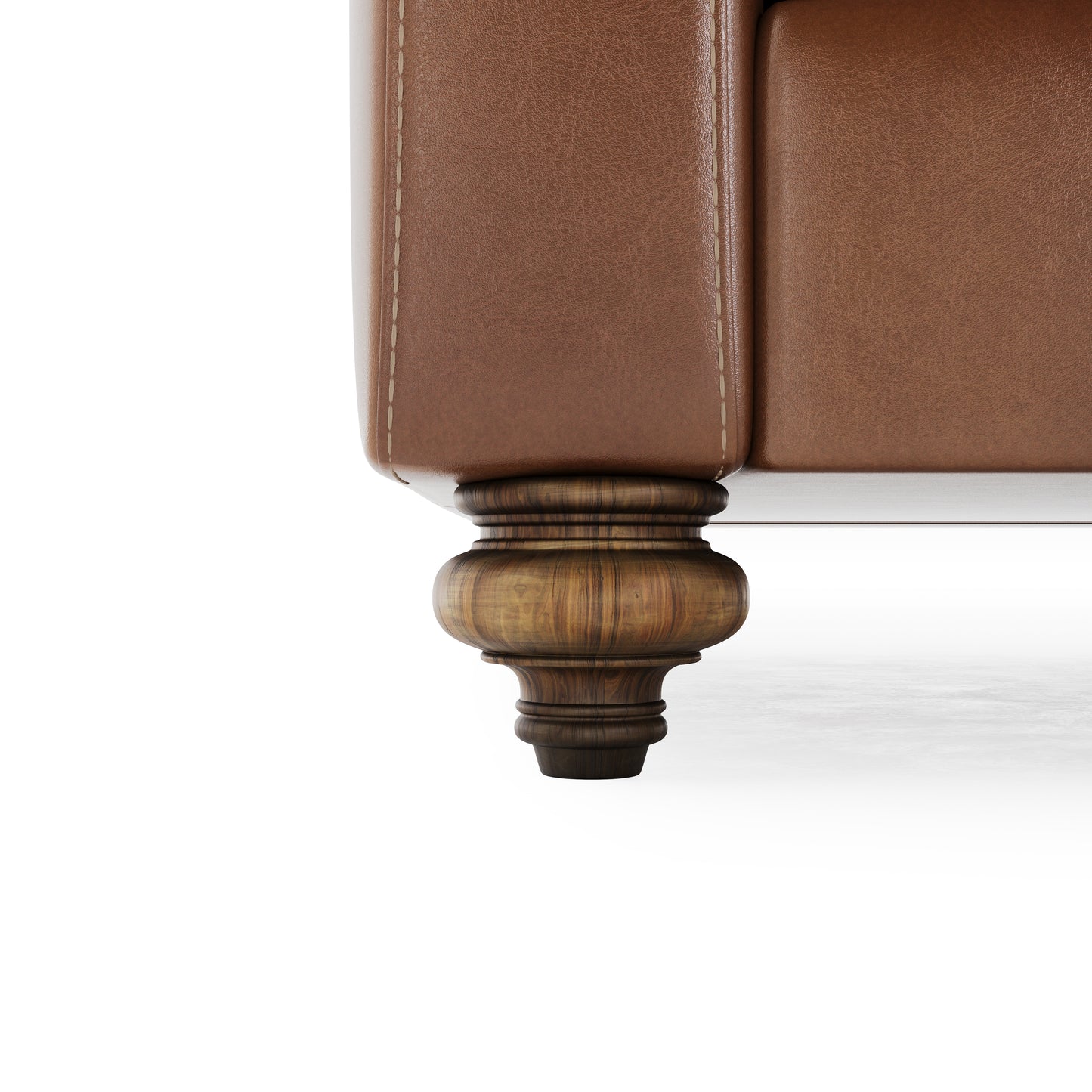 Andrews Leather Sofa leg