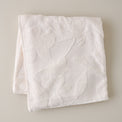 Snow White Floral Jacquard Towel - Bath Towel